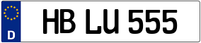 Trailer License Plate